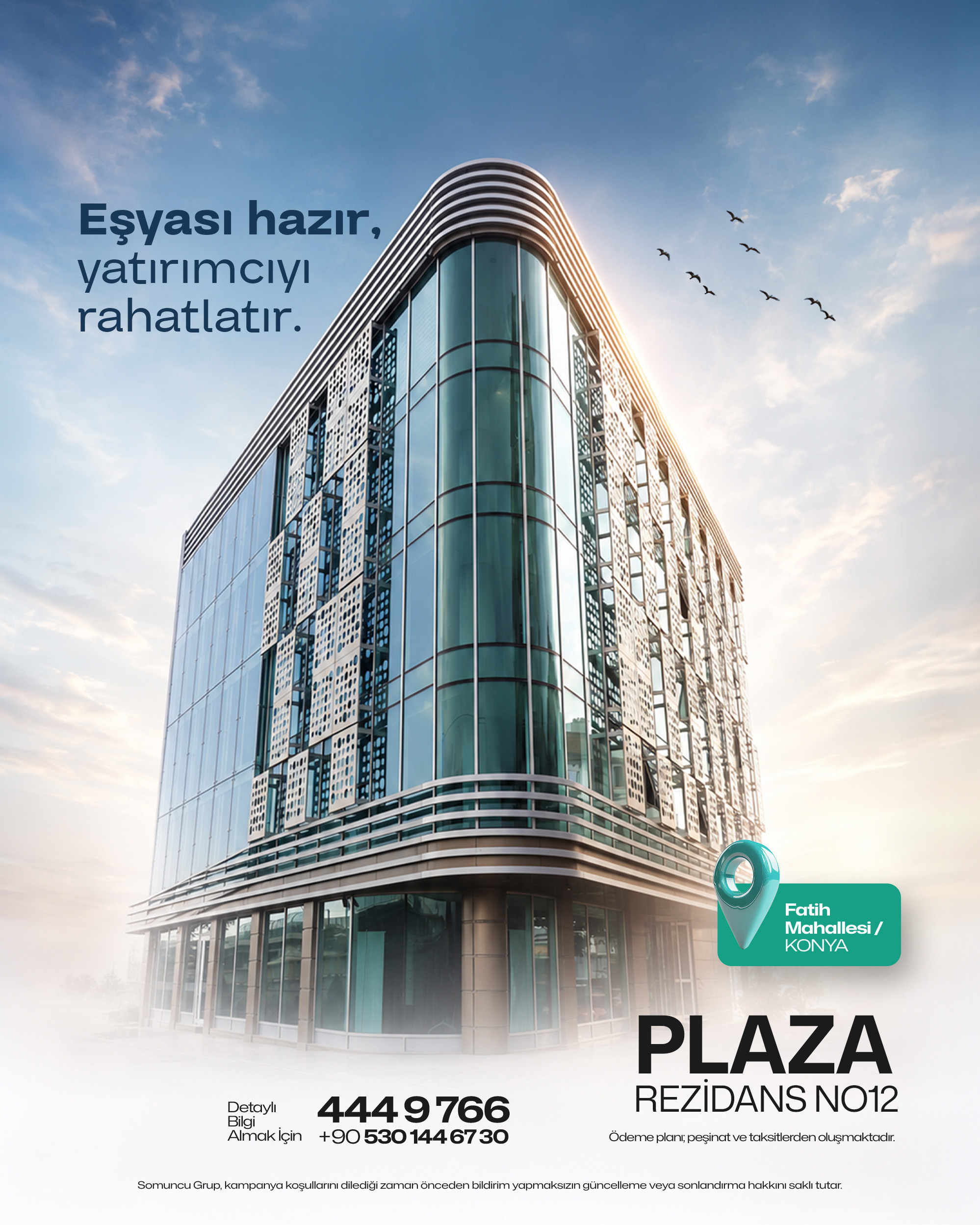 Yeni eviniz ve avantajlı ödeme seçenekleri hazır!